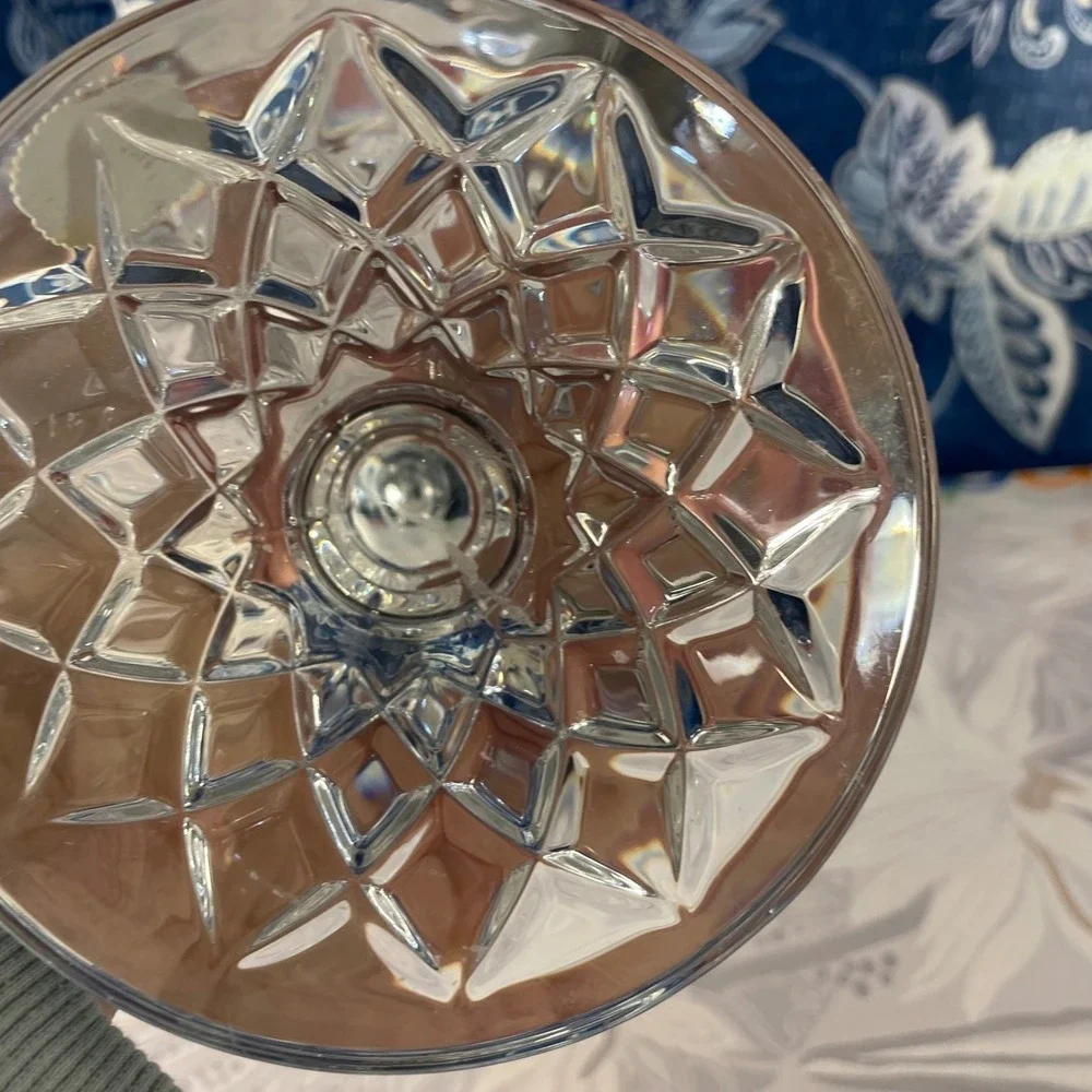 Bohemia Czech Republic Crystal Candle Holder 24% Lead Crystal‎ 8